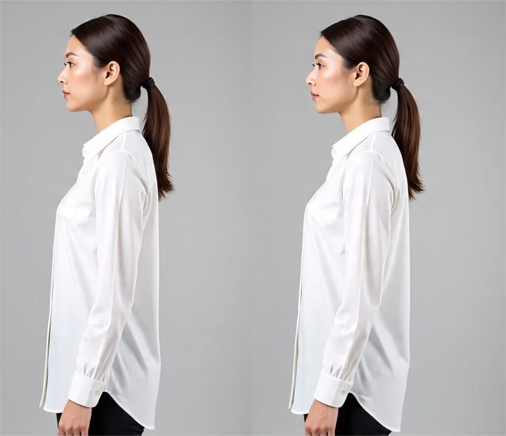 "Good posture tips to look taller"