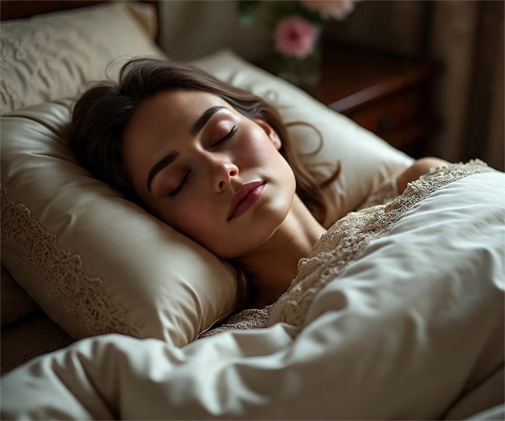 Use a satin pillow to protect your hair from damage